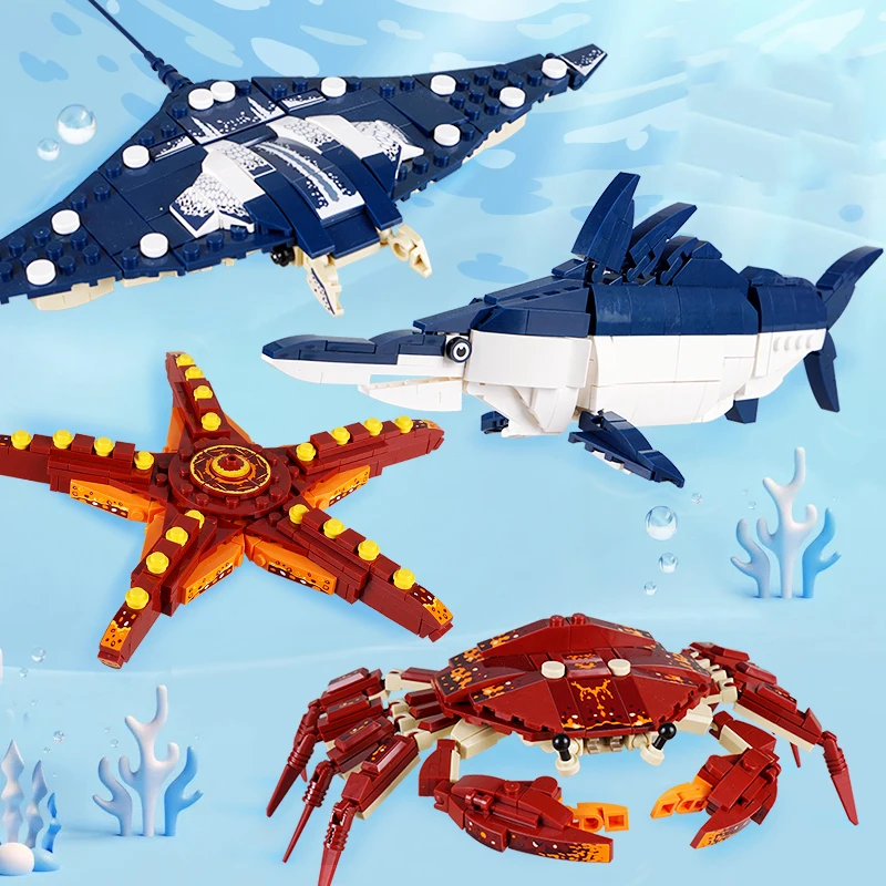 Aquarium Fish Lego - Blocos de Montar Criativos de Animais