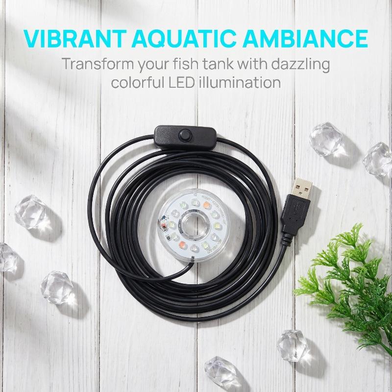 Aquarium Fish Lego - Luz LED USB para Aquário, Lâmpada