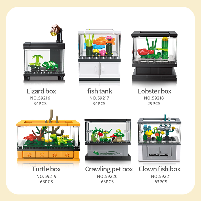Conjunto de Blocos de Montar p - Aquarium Fish Lego avaliação e preço