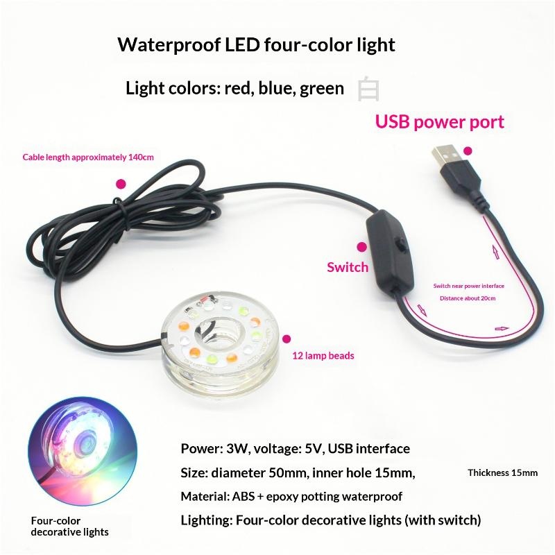 Luz LED USB para Aquário, Lâmp - Aquarium Fish Lego avaliação e preço