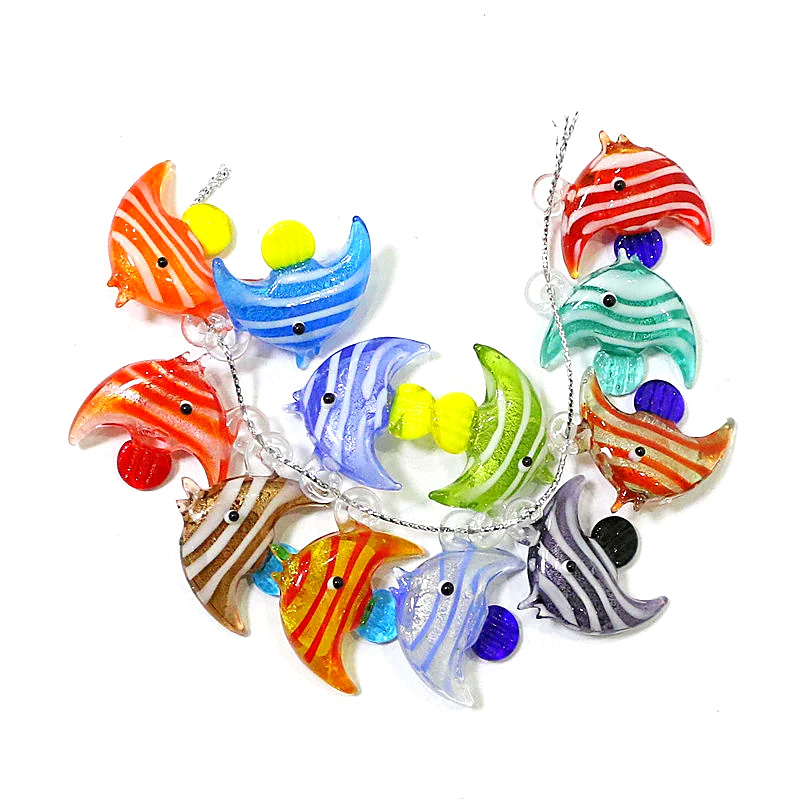 2 peças de charme de peixe mar - Aquarium Fish Colorful avaliação e preço