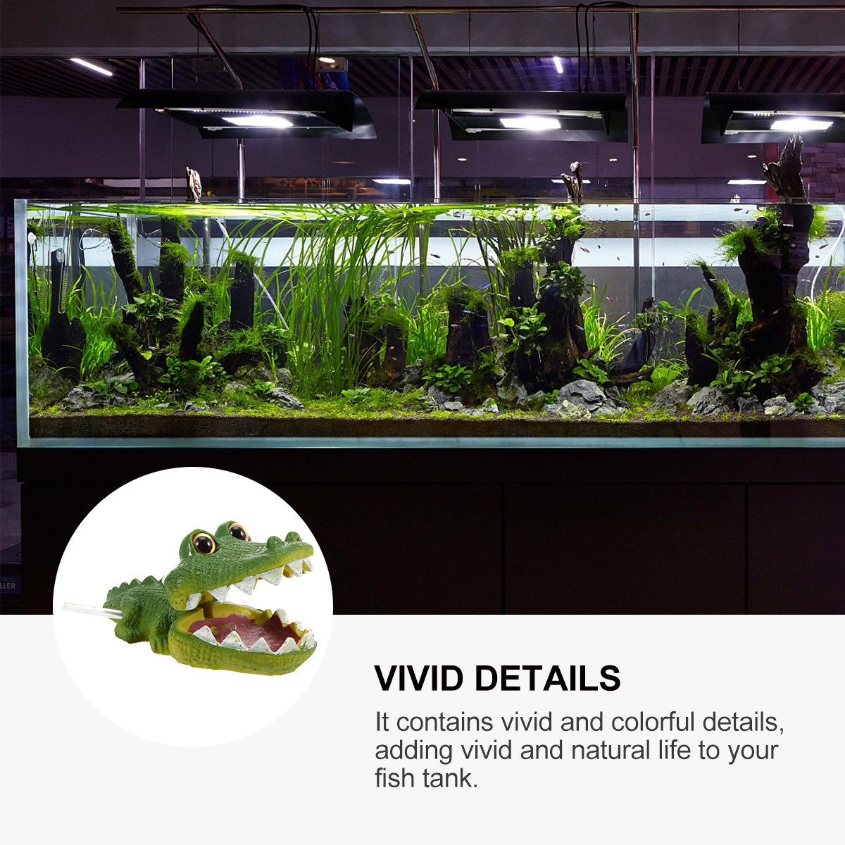 Decoração Criativa para Aquári - Aquarium Fish Alligator avaliação e preço