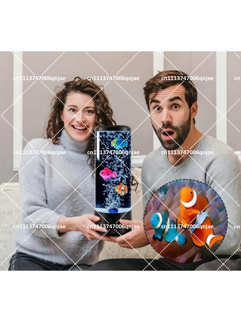 Aquário Eletrônico LED de Simu - Aquarium Fish Colorful avaliação e preço
